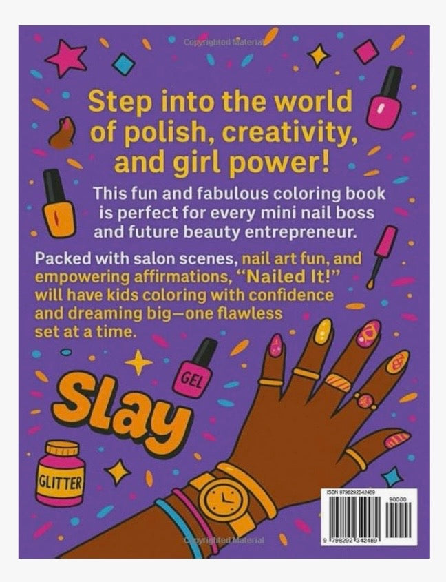 Nailed IT! Coloring book for future nail techs